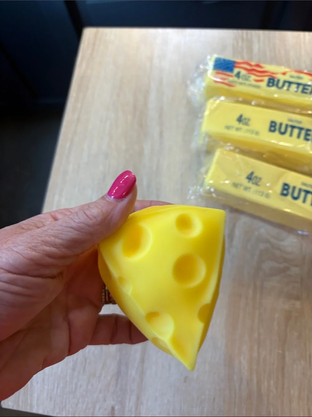 Yellow Cheese Sensory Toy for Kids